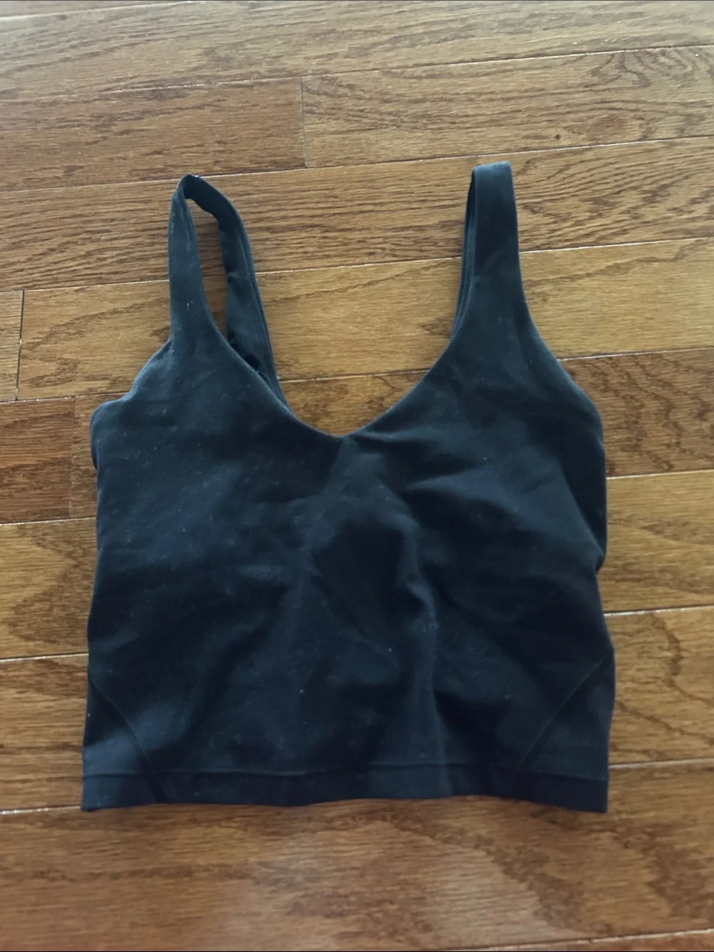 lululemon athletica Black Tank Crop Top